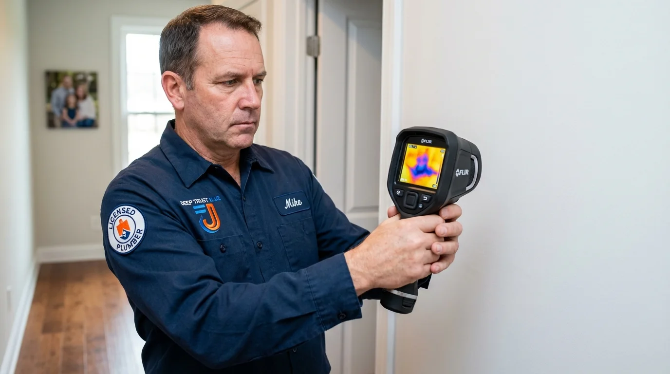 Thermal imaging leak detection by Johns Plumbing LLC in New Bloomfield